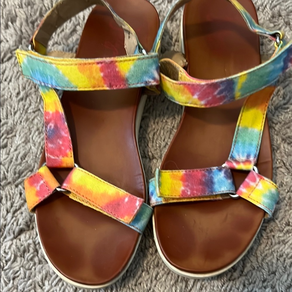 Colorful Tie-Dye Kids Sandals